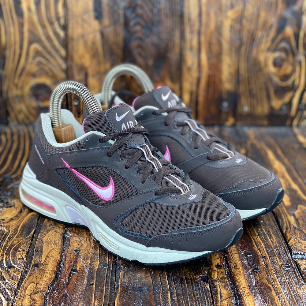 Nike Air Max Women Health Walker 316563-261 Leather Brown & Pink‎ Size 8 Rare